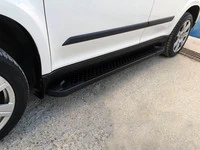 Бокові пороги Allmond Black (2 шт., Алюміній) для Skoda Yeti 2009-2017 рр
