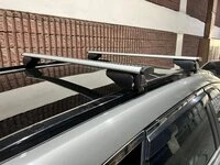 Перемички на вбудовані рейлінги під ключ Wizard V2 (2 шт) 115см, сірі для Ford Focus IV 2018- рр