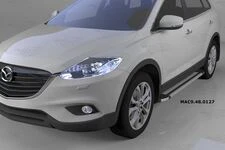 Бокові пороги Rainbow (2 шт., Алюміній) для Mazda CX-9 2007-2016рр