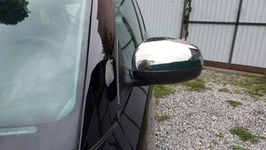 Накладки не дзеркала (Carmos, 2 шт, нерж) для Skoda Fabia 2007-2014рр