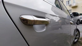 Накладки на ручки плоскі (4 шт, нерж) для Volkswagen Passat B6 2006-2012рр