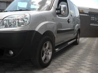 Бічні труби (2 шт., нерж.) 60 мм, голі труби для Fiat Doblo I 2001-2005 рр