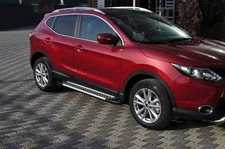 Бокові пороги X5-тип (2 шт., алюм.) для Nissan Qashqai 2014-2021 рр