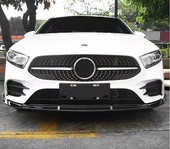 Передня лип накладка (чорна) для Mercedes A-сlass W177 2018- рр