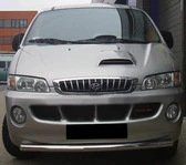 Передній захист ST008 (нерж.) для Hyundai H200, H1, Starex 1998-2007 рр