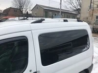 Рейлінги ХРОМ Чавунні ніжки, під клей для Peugeot Partner 1996-2008 рр