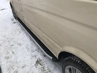 Бокові пороги Fullmond (2 шт., алюм) Довга база для Mercedes Vito / V-class W447 2014- рр