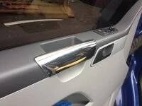 Накладки на підлокітники (2 шт., нерж) для Volkswagen T5 Multivan 2003-2010 рр