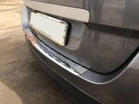 Накладка на задній бампер Carmos (Grand, нерж.) для Renault Scenic/Grand 2009-2016 рр