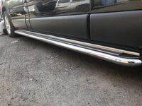 Бокові пороги Premium (2 шт., нерж) 60 мм, коротка база для Opel Vivaro 2001-2015 рр