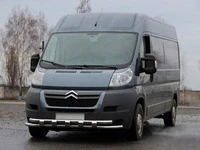 Передня дуга ST015 (нерж.) для Citroen Jumper 2007-2025 рр