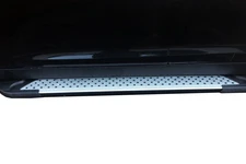 Бокові пороги Allmond Grey (2 шт., алюм.) для Kia Sportage 2010-2015 рр