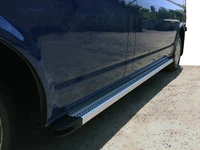 Бокові пороги Maya V2 (2 шт., алюміній) Довга база для Volkswagen T5 Multivan 2003-2010 рр