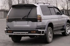 Задній захист AK005-2 (нерж) для Mitsubishi Pajero Sport 1996-2007 рр