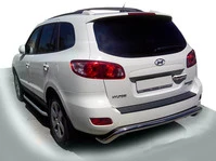 Задня дуга AK007 (нерж.) для Hyundai Santa Fe 2 2006-2012 рр