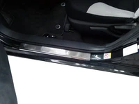 Накладки на пороги VIP (4 шт, нерж.) для Toyota Corolla 2013-2019 рр