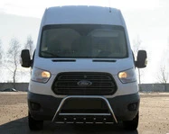 Кенгурятник WT003 (нерж.) для Ford Transit 2014- рр