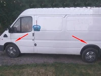Накладки на арки (4 шт, чорні) для Ford Transit 1991-2000 рр