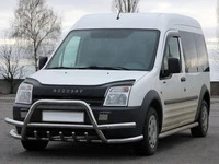 Кенгурятник з подвійними вусами WT003-Plus-2 (нерж.) для Ford Connect 2010-2013 рр