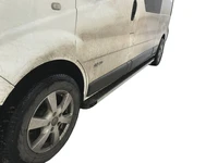 Бокові пороги Maya (2 шт., алюміній) Коротка база для Opel Vivaro 2001-2015 рр