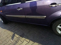 Молдинг дверний (4 шт, нерж) 2002-2005, Carmos - Турецька сталь для Ford Fiesta рр