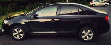 Окантовка вікон (4 шт., нерж.) для Skoda Rapid 2012-2019 рр