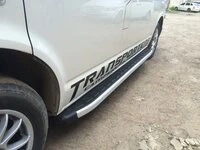 Бокові пороги Fullmond (2 шт., алюм) Довга база для Volkswagen T5 Transporter 2003-2010 рр
