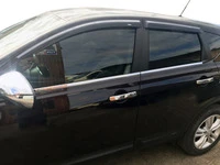 Зовнішня окантовка стекол (4 шт, нерж) Звичайна база, OmsaLine - Італійська нержавійка для Nissan Qashqai 2007-2010 рр