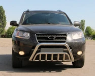 Кенгурятник WT002 (нерж.) для Hyundai Santa Fe 2 2006-2012 рр