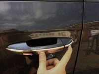 Накладки на ручки плоскі (4 шт, нерж) для Volkswagen Passat СС 2008- рр