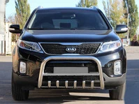 Кенгурятник WT021 (нерж.) для Kia Sorento II XM 2009-2014 рр