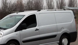 Рейлінги Хром Коротка база, Пластикові ніжки для Fiat Scudo 2007-2015 рр