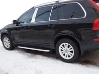 Бокові пороги BlackLine (2 шт., алюміній) для Volvo XC90 2002-2014 рр