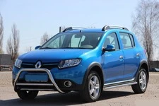 Передня дуга WT006 (нерж.) для Renault Sandero 2013-2022 рр