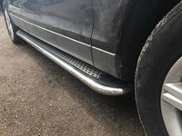 Бокові пороги Maydos V2 (2 шт., алюміній -2025 нерж) для Ауди Q7 2005-2015 рр