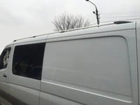 Рейлінги DD (алюміній) 265 см, Хром, Пластикова ніжка для Volkswagen Crafter 2006-2016 рр