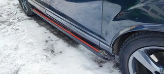 Бокові пороги Maya Red (2 шт., алюміній) для Ауди Q7 2005-2015 рр