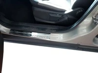 Накладки на пороги OmsaLine (4 шт, нерж) для Ford Courier 2014-2023 рр