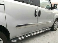 Молдинг дверний (4 шт, нерж) Carmos - Турецька сталь для Opel Combo 2012-2018 рр