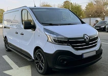 Бокові пороги Allmond Black (2 шт., Алюміній) Довга база для Renault Trafic 2015- рр