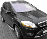Бокові пороги Fullmond (2 шт, алюм.) для Ford Kuga 2008-2013 рр