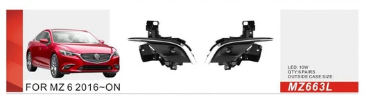 Противотуманки 2016-2018 (2 шт, LED) для Mazda 6 рр