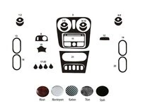 Накладки на панель (Meric, Туреччина) Дерево для Dacia Logan II 2013-2022 рр