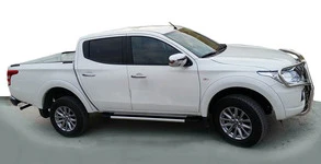 Бокові пороги Duru (2 шт., алюміній) для Fiat Fullback 2016- рр