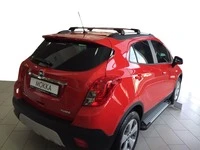 Бокові пороги Allmond Grey (2 шт., алюміній) для Opel Mokka 2012-2021 рр