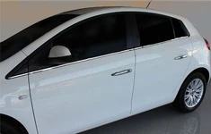 Молдинги для скла (6 шт, нерж.) для Fiat Bravo 2008- рр