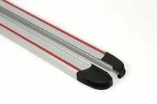 Бокові пороги Maya Red-Grey (2 шт., Алюміній) для Volkswagen Touareg 2002-2010 рр