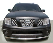 Передній захист ST008-2 (нерж) для Nissan Pathfinder R51 2005-2014рр