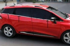 Окантовка вікон (Sport Tourer, 8 шт, нерж) для Renault Clio IV 2012-2019 рр