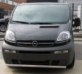 Передній захист ST008 (нерж.) 42 мм для Opel Vivaro 2001-2015 рр